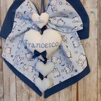 Fiocco nascita nome personalizzabile 