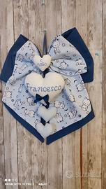 Fiocco nascita nome personalizzabile 