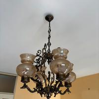 Lampadario in ottone
