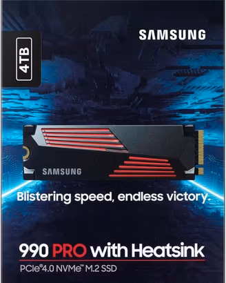 Samsung 990 PRO Heatsink SSD NVMe M.2 4TB