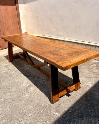 Tavolo antico del ‘700 in legno massello - 3 metri