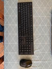 Set wireless mouse e tastiera italiano
