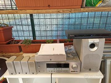 Stereo Yamaha con 5 casse acustiche