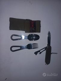 posate e coltello da campeggio