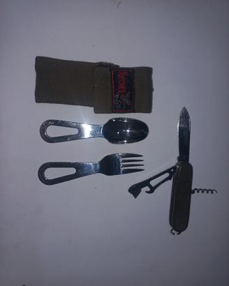 posate e coltello da campeggio