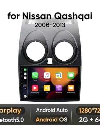 Stereo android per Nissan Qashqai j10 2007/13