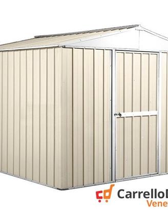 Casetta porta attrezzi lamiera 276x260 cm avorio