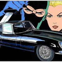 MODELLO  JAGUAR E COUPE AUTO DI DIABOLIK BURAGO