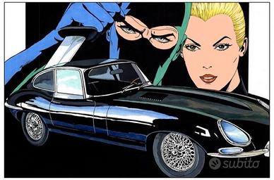 MODELLO  JAGUAR E COUPE AUTO DI DIABOLIK BURAGO