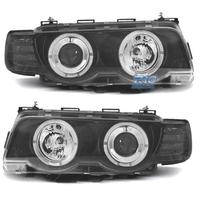 FARI BMW SERIE 7 E38 98-01 ANGEL EYES FONDO NERO