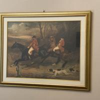 Quadro caccia alla volpe