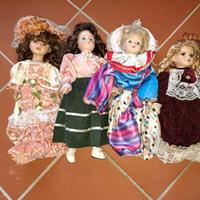 bambole in porcellana vintage