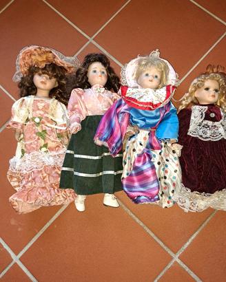 bambole in porcellana vintage