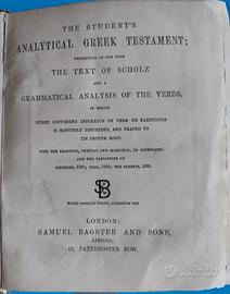 NEW TESTAMENT Greek Analysis