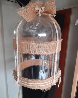 Lampadario handmade shabby chic