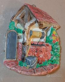 Casetta in gesso, (Quadretto tridimensionale da ap