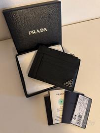 Portacarte in saffiano prada