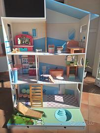casa in legno barbie