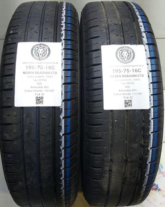 2 GOMME 195 75 16C NEXEN A70403