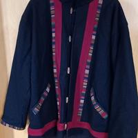 Giacca in lana , nera, made in Nepal, taglia L