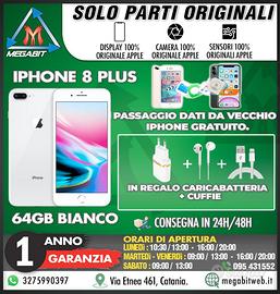 Iphone 8+ 64gb bianco - totalmente originale