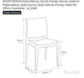 Sedie bianche plastica