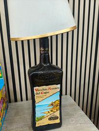 Lampada artigianale da bottiglione amaro del capo