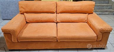 Divano poltronesofà 3 Posti Sfoderabile Arancio