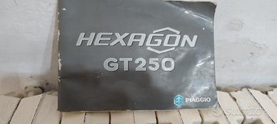 LIBRETTO PIAGGO HEXAGON 250 GT  MOTORE HONDA CN 