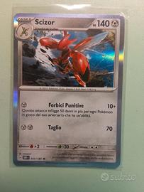 Carta Pokémon Scizor 141/197 (Ossidiana Infuocata)