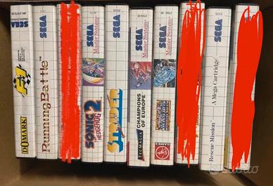 Lotto giochi Sega Master System completi