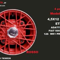Cerchi RAY ROSSI 4,5x12 4x190 fiat 500 l f r