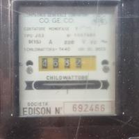 vintage contatore edison 