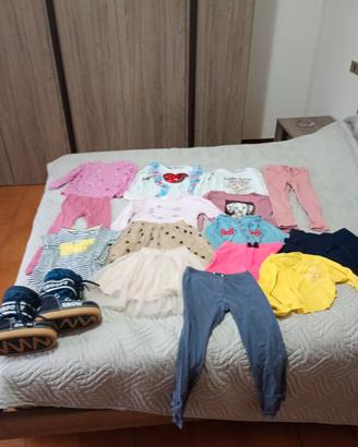 kit vestiti per bimba 5-6 anni