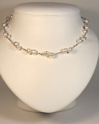 Collana con perle e oro 18 kt; 259€ => 155€ (-40%)
