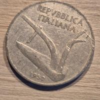 Monete da 5, 10, 50, 100 e 200 lire