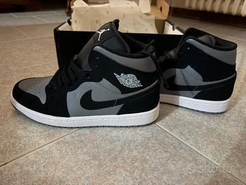 Nike Air Jordan 1 Mid Black/Cool Grey - Nuove - 41