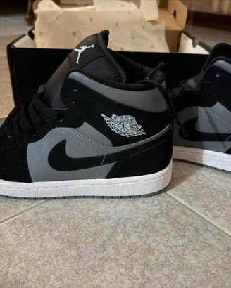 Nike Air Jordan 1 Mid Black/Cool Grey - Nuove - 41