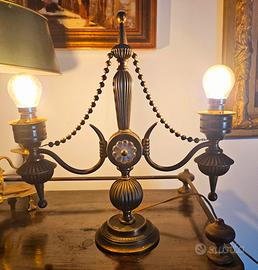 Lampada francese vintage chic Abat jour ottone