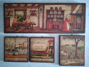 Quadri in legno ideali per taverna/pub old America