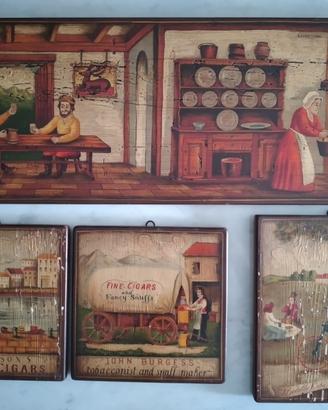 Quadri in legno ideali per taverna/pub old America