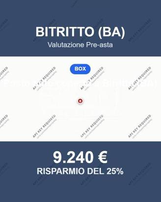 Immobile in asta di 29 m² a Bitritto