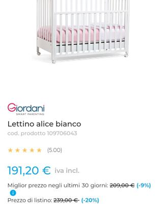 lettino giordani