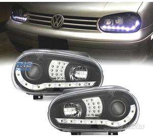 FARI VOLKSWAGEN VW GOLF 4 LUCE DIURNA LED FONDO NE