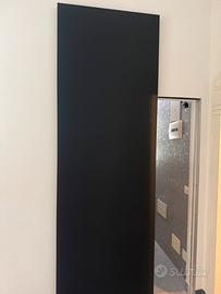 Porta scorrevole binario invisibile nera