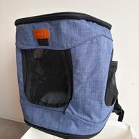 Trasportino a zaino per cani o gatti, mai usato