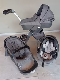 Trio Stokke Xplory completo di accessori 