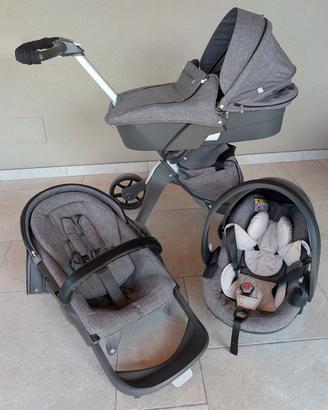 Trio Stokke Xplory completo di accessori 