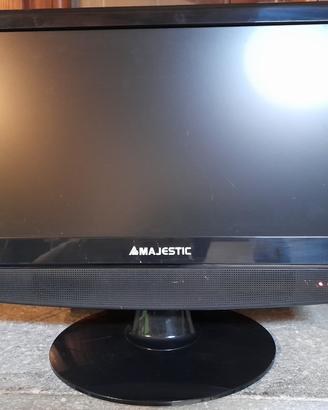 TV DVD LCD Majestic 15.4 pollici