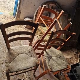 Sedie in paglia